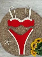 2026 New Black Bikini White One Piece Swimsuit Sexy Solid Swimwear Women Bathing Suit Beach Backless Monokini Swimsuit Female