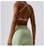 Sexy Cross Sports Bra Gym Top Women Training Running Yoga Bra Stretch Women Sports Underwear Fitness Workout Women Tank Tops