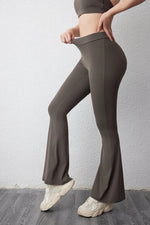 DIAS FIT JOY V-back flared pants yoga hip lifting tight pants wide leg fitness pants Gym exercise running yoga pants