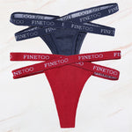 2Pcs/Set Women Thongs Panties Female Letter Belt Underwear Ladies Cotton Cross Strap Bikini M-XL G-String Girl Intimate Lingerie