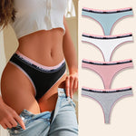 4Pcs Women's Seamless Cotton Briefs Intimates Sexy Panties Solid Color Breathable Underwear Female Low Waist Soft Lingerie S-XL