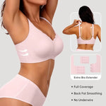 Women's Wavy Smooth Bra Wire-free and Seamless Bra Supports Side Breast Prevents Sagging Comfortable and Pushes Up