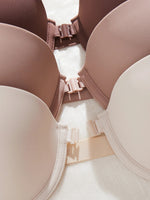 3Pcs/Set Demi Cup Seamless Women's Underwear Set Strapless Push up Bra Female Smooth Underwire Support Bra