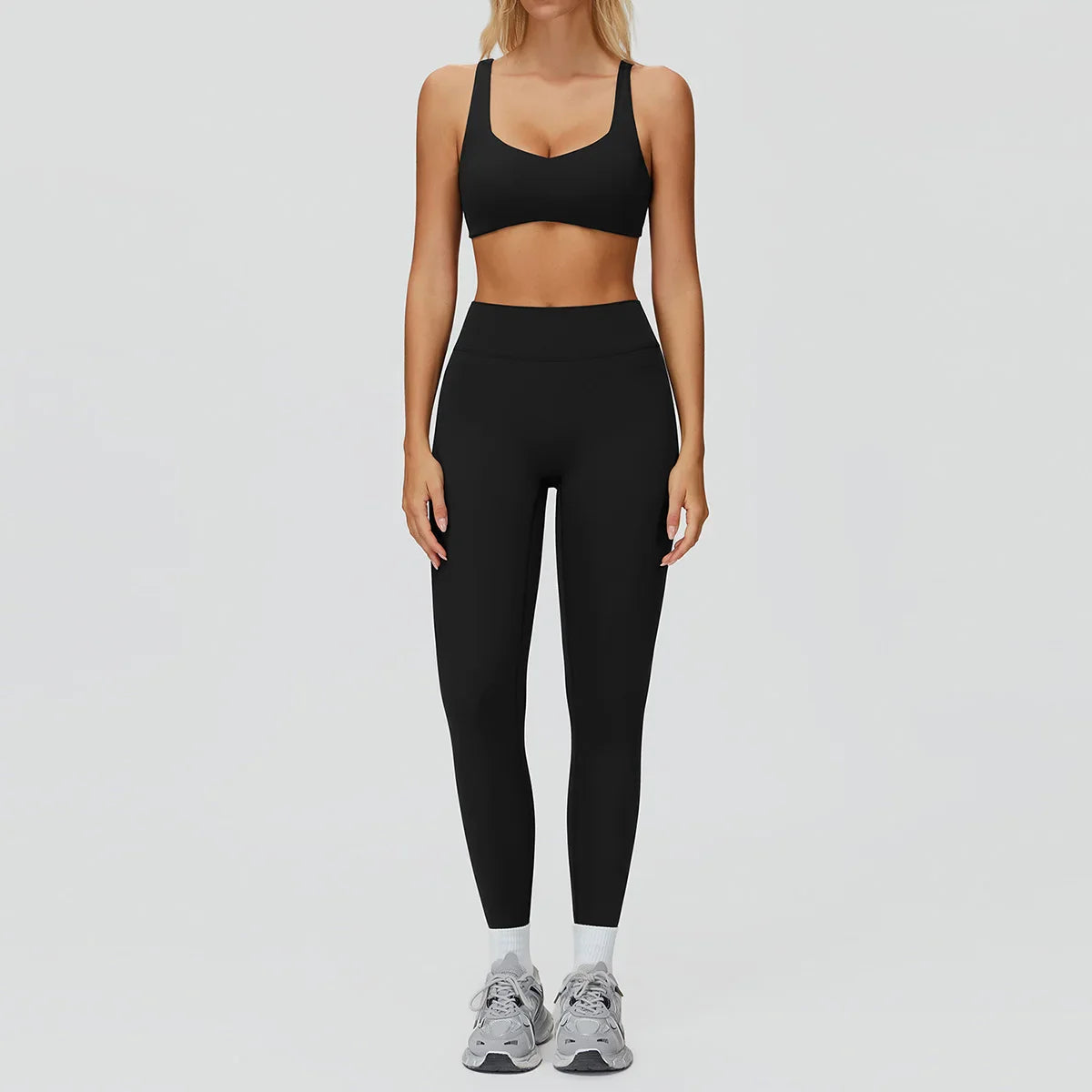 Women Yoga Suit Tracksuit Sports Bra High Waist Legging Shorts Outfit Gym Set Fitness Running Workout Clothes Push Up Sportswear
