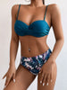 Print Bandeau Bikini Swimsuit Women Push Up Bikini Set Swimwear Female High Waisted Bathing Suit Beach Wear Brazilian Biquini test
