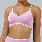 High Strength Sports Bra Seamless Yoga Top Women Fitness Gym Active Wear Back Cross Workout Push-up Fitness Running Underwear