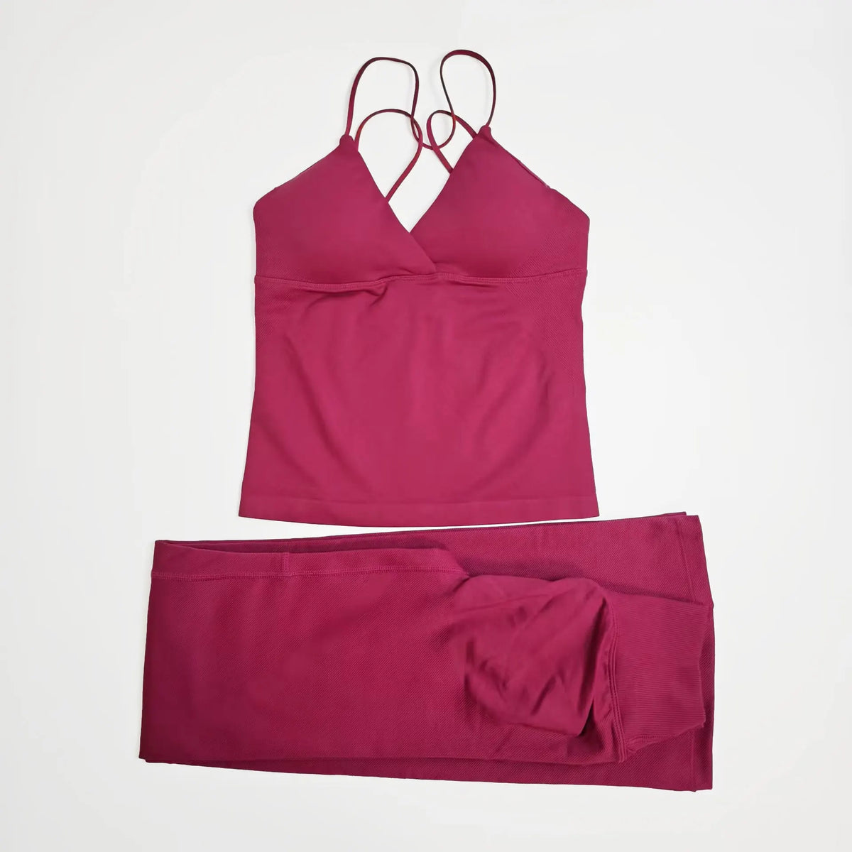 NCLAGEN Vision Twist Front Longline Top And Vision Flares 2 Piece Fitness Set Women Sportwear Gym Clothes Workout Running Suit