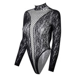 New American Style Fashion Men Vests Tops Crew Neck Sexy HollowMesh Bodysuit CasualLong Sleeve Tank Clubwear Party Costume