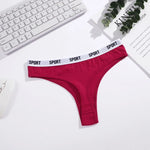 5Pcs/Set Women Thongs Cotton Panties Plus Zise Underwear Sexy G-String Low Waist Briefs Underpants Comfortable Lingerie S-XL