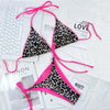 Pink Leopard Print Swimwear String Halter Triangle Bikini Set Micro Thong Sexy Swimsuit Women 2026 Bating Suit Bikinis De Mujer test