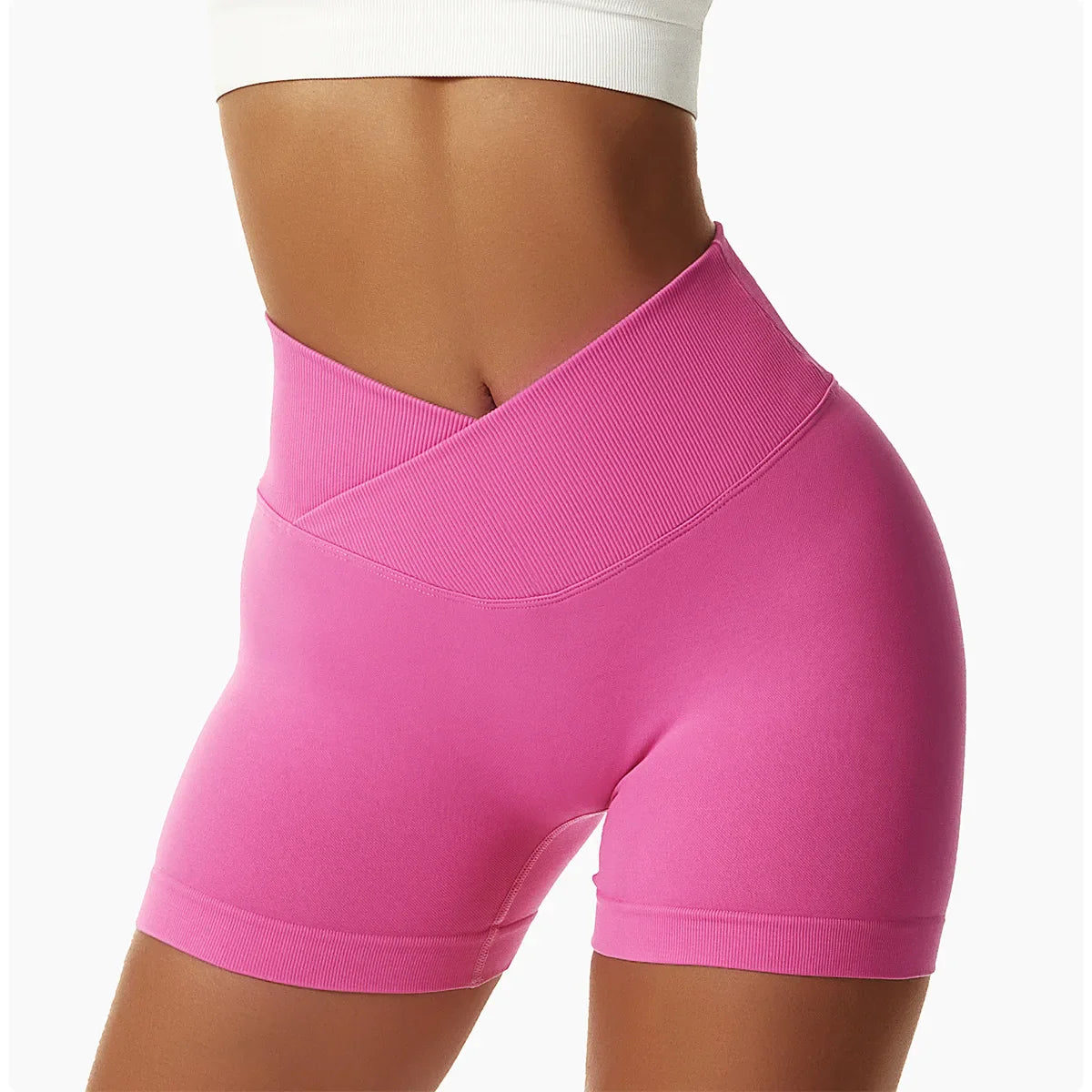 Summer Seamless High Waist Yoga Shorts Elasticity Sports Leggings Women Breathable Cycling Shorts Buttock Lift Gym Shorts Women