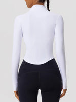 Hearuisavy Summer Ultra-Soft Fabrics Tight Sports Jackets Women Zipper Gym Yoga Clothes Female Quick-Dry Long Sleeve Sportswear