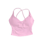 NCLAGEN Dynamic Strappy Top Gym Clothes High Support Push-up Fitness Tank Top Back Cross Workout Pilates Yoga Running sports Bra