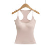Soft Blush Pink Tank Top For Women Slim Fitted Design Stretchy Fabric Seamless Comfort For Casual Outings Or Light Workouts RSEZ test