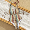Sexy Halter String Backless Swimsuit Woman One Piece Striped Crochet Swimwears 2026 High Cut Bathing Swimming Wear Suit Monokini test