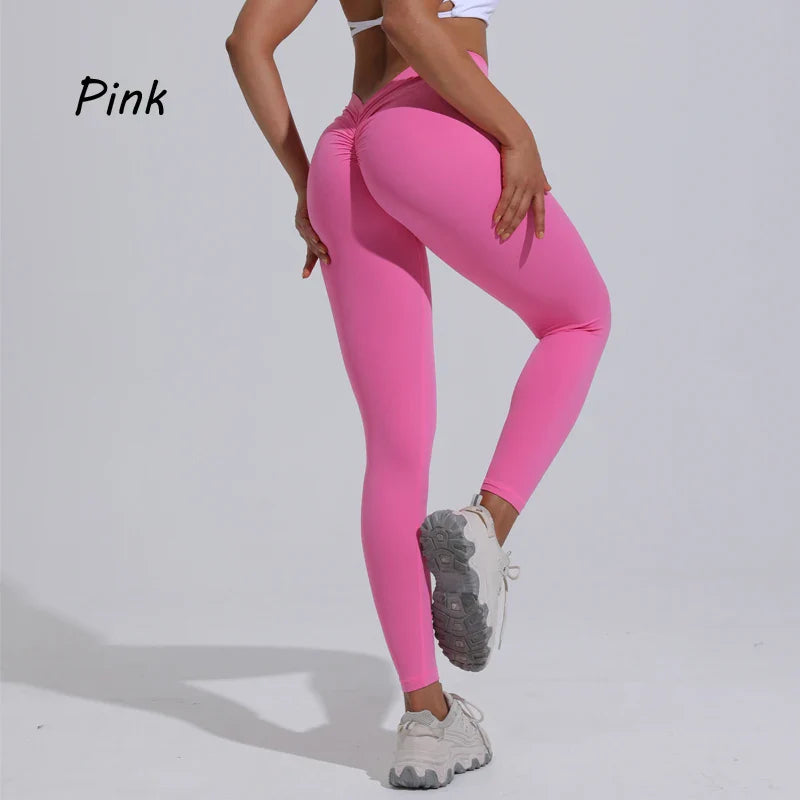 DIAS FIT JOY Women's Yoga pants back V-waist buttocks lifting pants high waist sports and fitness pants sports pants