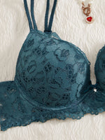 Single of Women's Underwear Set Sexy Lace Patchwork with Push Up Bra Romantic Sheer Women's Panties