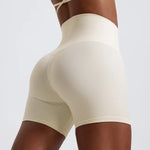 Hearuisavy Summer Soft Sports Shorts Buttock Lift Gym Leggings Women High Waist Yoga Shorts Women Running Cycling Workout Shorts