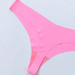 Seamless Thong Women Panties Sexy G String Ice Silk Underwear T Back Sports Yoga Girls Briefs Traceless Plus Size S-XL