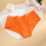3Pcs Women's Cotton Briefs Letter Belt Underwear Women Panties Sexy Breathable Briefs Female Stretch Ladies Soft Lingerie