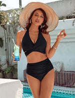 2025 Women V Neck Bikini Sets Cheeky Two Piece Swimsuit Push Up Adjustable Straps Bathing Suit String Swim Suits Female Swimwear