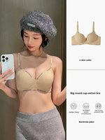Women Sexy Bras Padded Push Up Bralette Female Adjustable Comfortable Underwear Ladies Letter Straps Brassiere Wireless Soft New