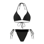 Sexy Hole Out Mesh Long Sleeve Dress 3 Piece Bikini Set 2026 Women Black Push Up Bra Thong Swimsuit Beach Bathing Suit Swimwear