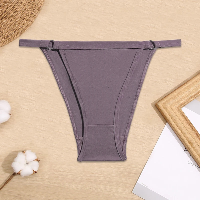 Women Low-Rise Bikini Panties M-2XL Cotton Underwear Ladies Comfortable Briefs Female Soft Underpants Female Sexy Lingerie 2023