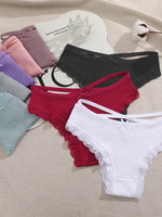 3Pcs Women Cotton Panties Seamless Hollow Sexy Design Unique Low Waist Women Panty Breathable Girl Underwear Soft Lingerie S-XL