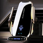 Wireless Charger For Car Mobile Cell Phone Holder Support For Mobile Car Mount Automotive Electric Induction Auto Clamping
