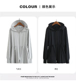 Ice Silk Long Sleeve Sunscreen Clothing 3XL 4XL UPF 50+ UV Protection Thin Breathable Sun-Proof Coat Ice Silk Sunscreen Jacket