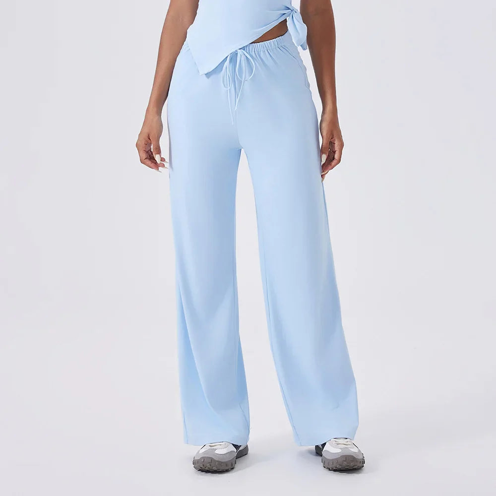Yoga Set Sports Outfits Women Clothes Fitness Tracksuit Gym Loose straight-leg pants Workout Female Bra New Yoga Suit Sportswear