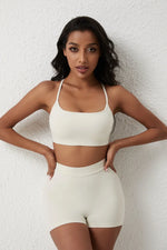 DIAS FIT JOY New style cross back yoga bra Plus Size removable chest cushion sexy back sports vest fitness running gym