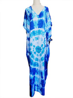 2025 Loose Boho Style Maxi Dress Print Face Swim Suit Cover-up Bohemian Dress Robe Plage Kaftan Maxi Dress Beach Wear Tunics
