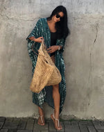 Beach Cover Ups for Swimwear Women Black Tie Dye Kimono Swimsuit Cape Summer Dress 2022 Beachwear Outfits Sales