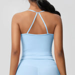 Fitness Bra Women Cross Back Yoga Sports Bra Breathable Shock Proof Gym Workout Push up Top Yoga Running Active Sportswear Vest
