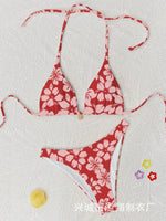Micro Bikini 2026 Push Up Women Swimsuits Sexy Swimwear Brazilian Bikini Set Biquini Print Swimsuit Summer Brown Beachwear