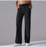 New Yoga Straight Leg Sweatpants Straight Leg Women's Loose Tracksuit Pants Wide Leg Outdoor Gym Running Casual Tracksuit Pants
