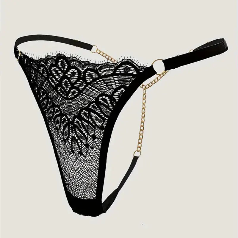 Transparent Hot Temptation Thongs G-strings Woman Panty Pearl Open Hip Briefs Porn Hollow Solid Lace Pantys FemaleEroticCostumes