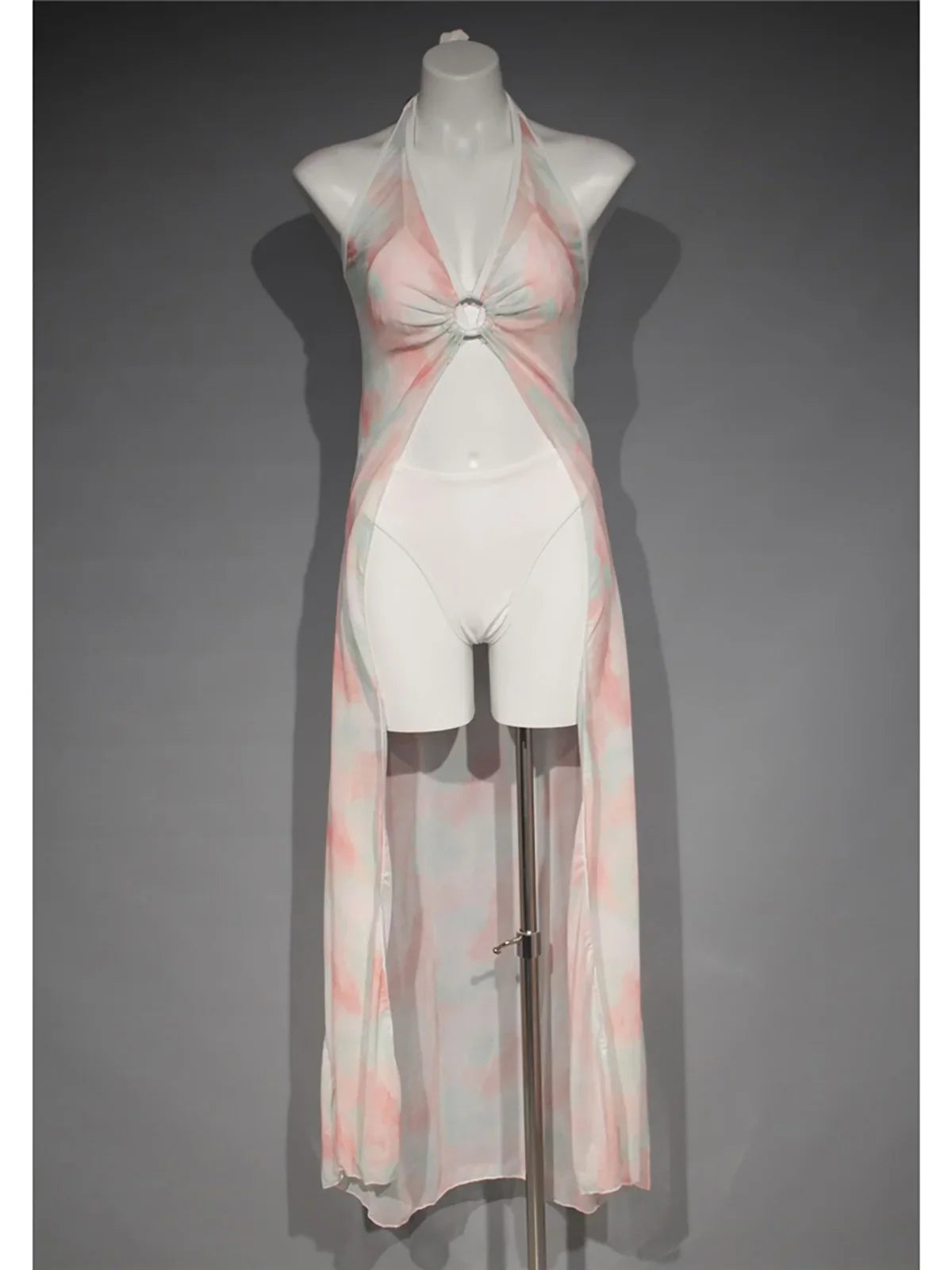 S - XXL 3PCS With Cover Up Halter Bikini Female Swimsuit Women Swimwear Three-pieces Bikini set Bather Bathing Suit Swim K7436