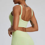 Women Sports Bra Top Push Up Fitness Yoga Bra High Strength Underwear Sport Tops For Women Breathable Running Vest Gym Wear