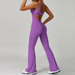 Women Sexy Back V Jumpsuit Gym Set Training Yoga Suit Sportswear Sports Jumpsuit Fitness Rompers Stretch Workout Bodysuits 8260