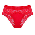3pcs/pack Low Waist Floral Women's Panties Sexy Elegant Lady Briefs Underwear Fashion Style Breathable Comfort Female Underpants
