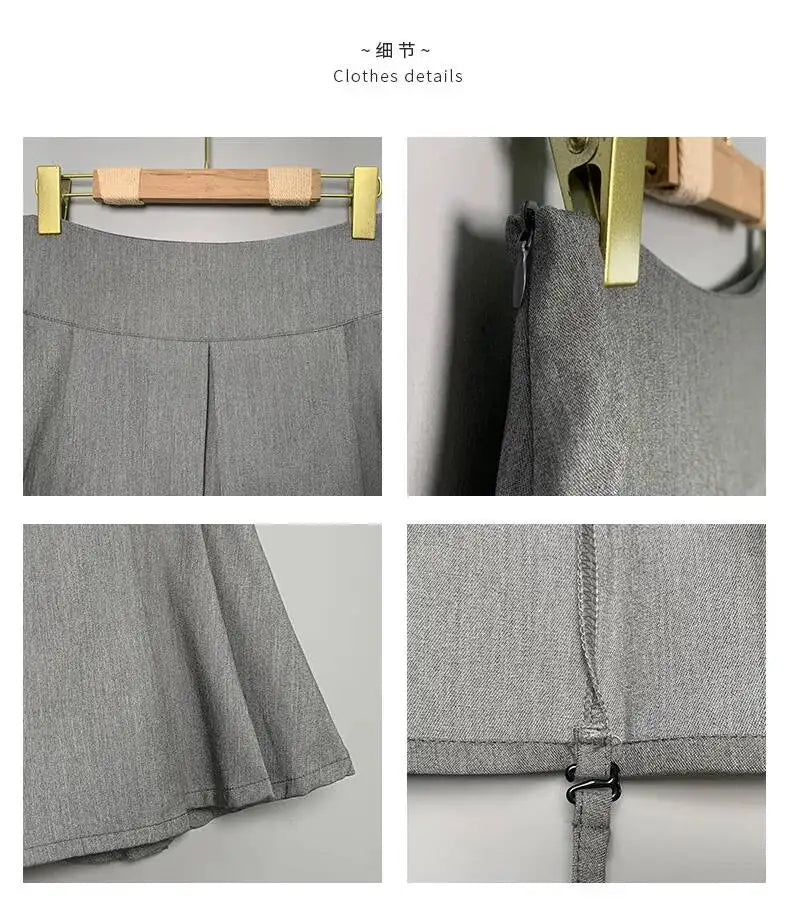 WOMENGAGA Korea Style Sexy Slim High Waist Strap A-line Half Length Skirt Fashion Women Skorts JK Sweet 2023 NewOW3W
