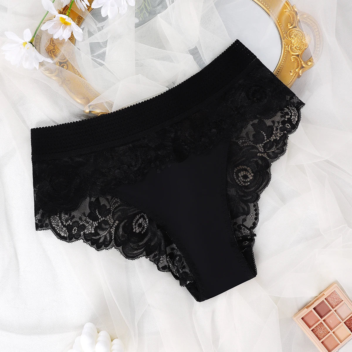 1pcs Fashion Style Elegant Women's Panties Low Waist FloralSexy Lingerie Comfortable Female Underpants Hot Sale Lady Briefs