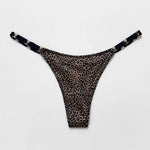 Seamless Sexy Thong Women Underwear Briefs Panties Zebra Flower Low Rise Luxury Metal Buckle G String Bikini Girls Female Panty