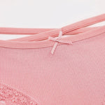 3PCS/Set Women Cotton Panties Low Waist Sexy Lace Brazilian Briefs Female Cross Webbing Underpants Soft Breathable Lingerie S-XL