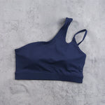 DIA FIT JOY Yoga Sports Bra Single Shoulder Irregular Strap Naked feel Sensation Beautiful Back Design Comfortable Breathable