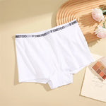 Finetoo Women's Panties Cotton Seamless Sports Boxers Underwear Female Solid Color Briefs Cozy Lingerie Intimate Underpant S-XXL