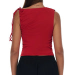 Sexy Shoulder Yoga Top Sleeveless Fitness Women Solid Color Gym Shirt Breathable Quick Dry Running Vest Sportswear